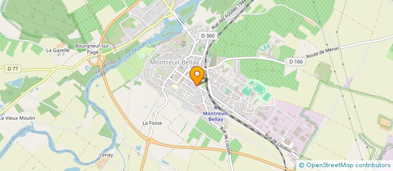 localisation de l'entreprise EPIDAURE  MONTREUIL-BELLAY