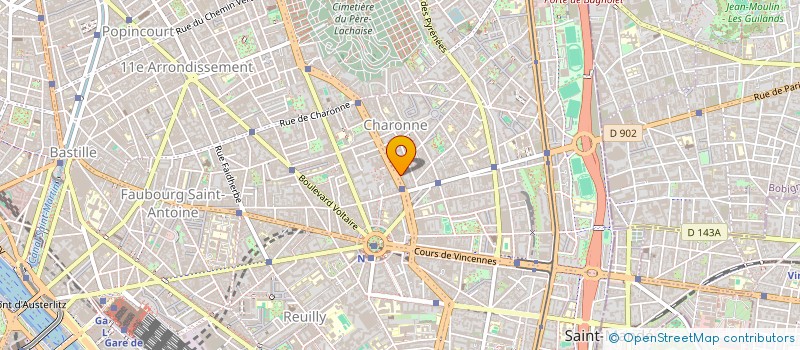 localisation de l'entreprise EPIDAURE DE CHARONNE  PARIS