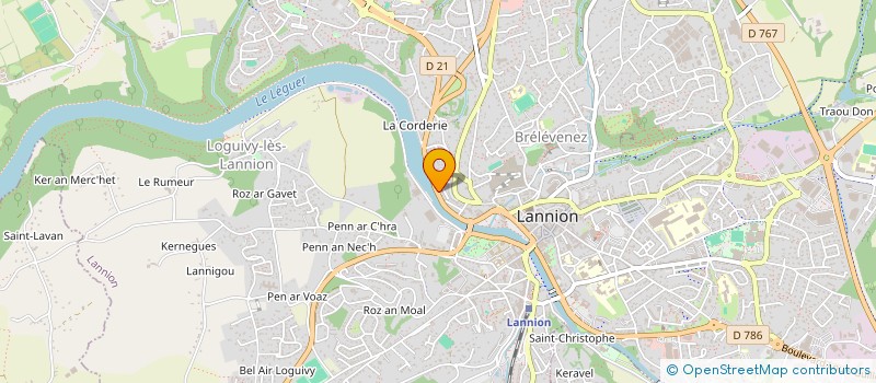 localisation de l'entreprise EPIDORA  LANNION