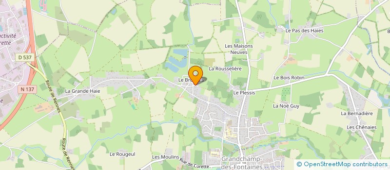 localisation de l'entreprise EPIE ELECTRICITE  GRANDCHAMP-DES-FONTAINES