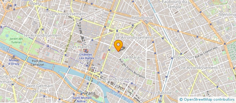 localisation de l'entreprise EPILOGUE à PARIS