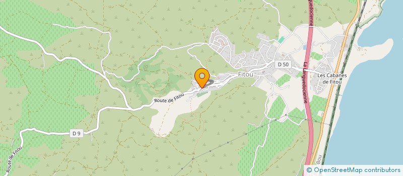 localisation de l'entreprise EPILOGUE HABITAT  FITOU