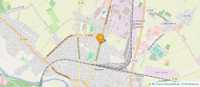 localisation de l'entreprise EPILOIRE  THOUARS