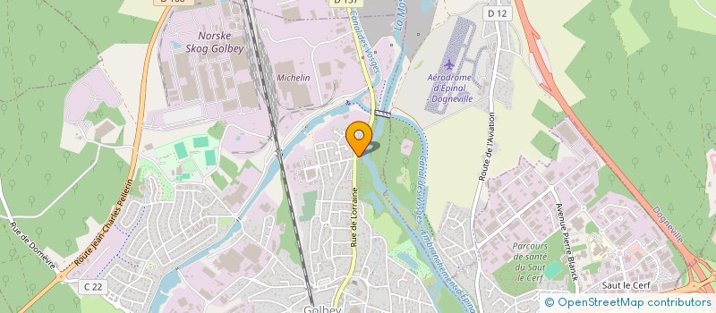 localisation de l'entreprise EPINAL-LOCATIONS à GOLBEY