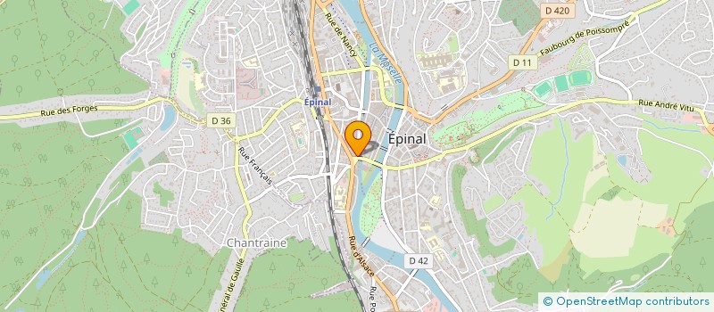 localisation de l'entreprise EPINAL MUSIQUE  EPINAL
