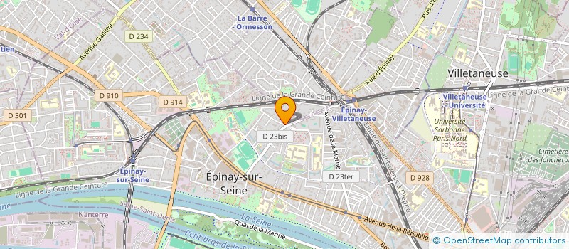 localisation de l'entreprise EPINAY-ESPERANTO-EUROPE à EPINAY-SUR-SEINE