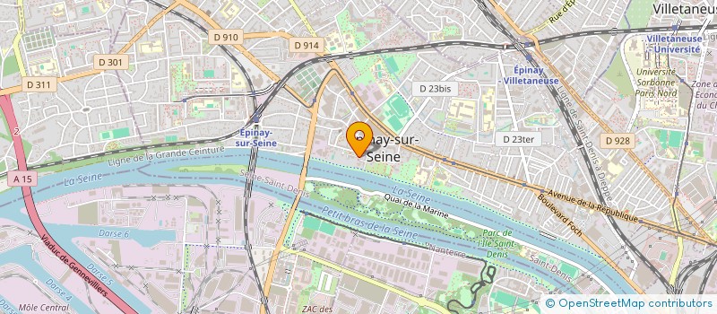 localisation de l'entreprise EPINAY L'AVANT SEINE à EPINAY-SUR-SEINE
