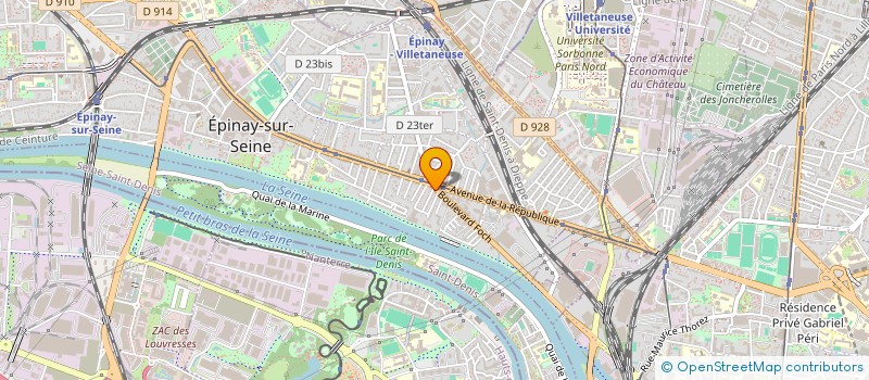localisation de l'entreprise EPINAY PAIN CHAUD à EPINAY-SUR-SEINE