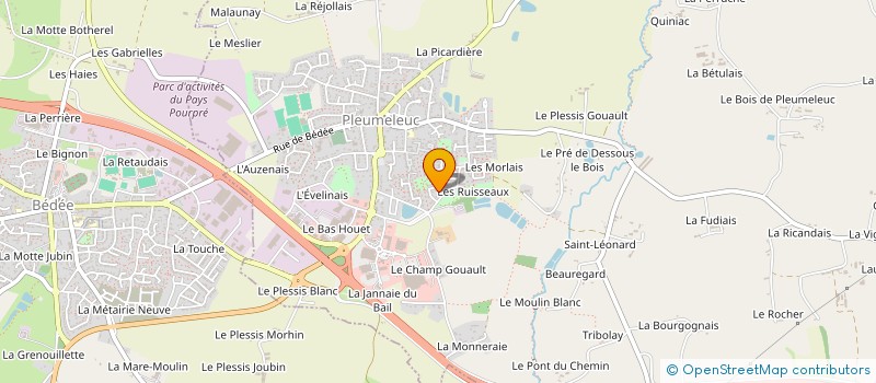 localisation de l'entreprise EPINETTE  PLEUMELEUC