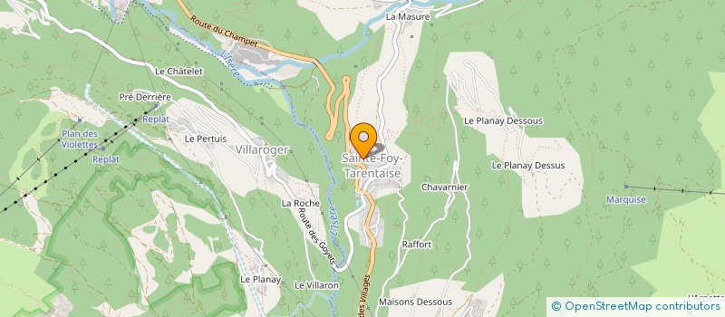 localisation de l'entreprise EPINOIS  SAINTE-FOY-TARENTAISE