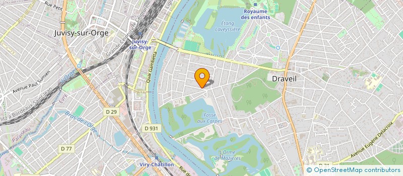 localisation de l'entreprise EPIONE à DRAVEIL