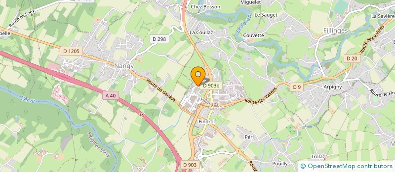 localisation de l'entreprise EPIPHAR  FILLINGES