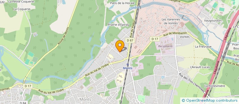 localisation de l'entreprise EPIRAY  MONTS