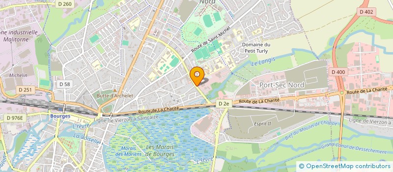 localisation de l'entreprise EPIS CENTRE ATHLETISME  BOURGES