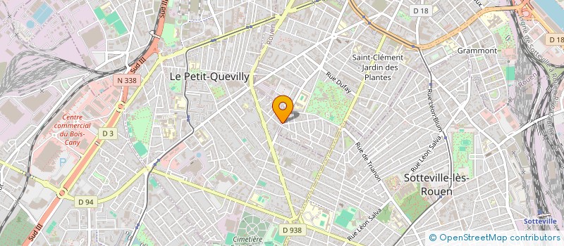 localisation de l'entreprise EPISERVICES DISTRIBUTION à LE PETIT-QUEVILLY