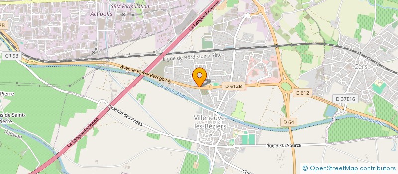 localisation de l'entreprise EPISMAG à VILLENEUVE-LES-BEZIERS