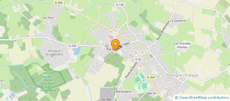 localisation de l'entreprise EPISMS BODIN-CRAPEZ à PARIGNE-L'EVEQUE