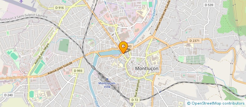 localisation de l'entreprise EPISOL MONTLUCON à MONTLUCON