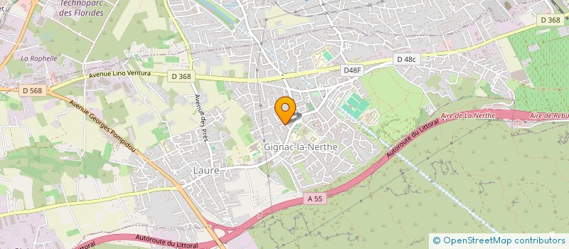 localisation de l'entreprise EPITECA à GIGNAC-LA-NERTHE