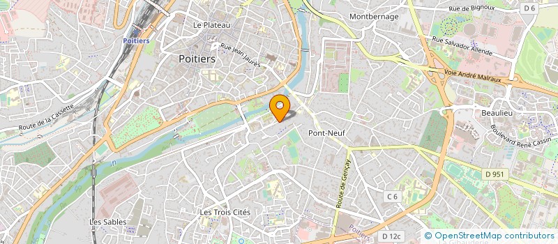 localisation de l'entreprise EPITECH à POITIERS
