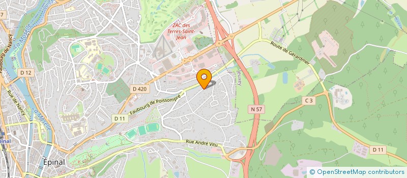 localisation de l'entreprise EPITECH à EPINAL