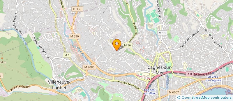 localisation de l'entreprise EPIV à CAGNES-SUR-MER