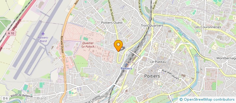 localisation de l'entreprise EPIX à POITIERS