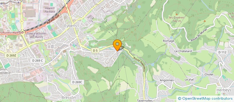 localisation de l'entreprise EPJ à SAINT-MARTIN-D'HERES