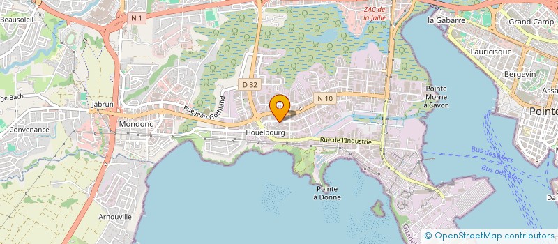 localisation de l'entreprise EPJC FOOD  BAIE-MAHAULT