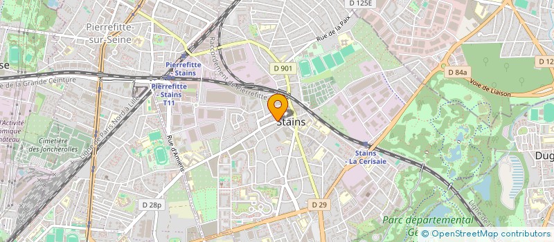 localisation de l'entreprise EPJP  STAINS