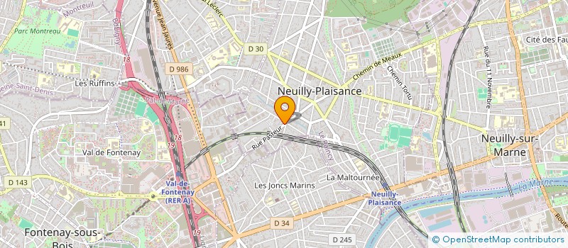 localisation de l'entreprise EPM à NEUILLY PLAISANCE