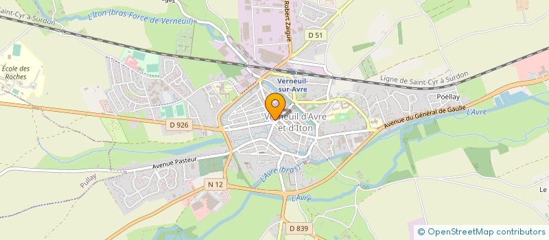 localisation de l'entreprise EPM à VERNEUIL D'AVRE ET D'ITON