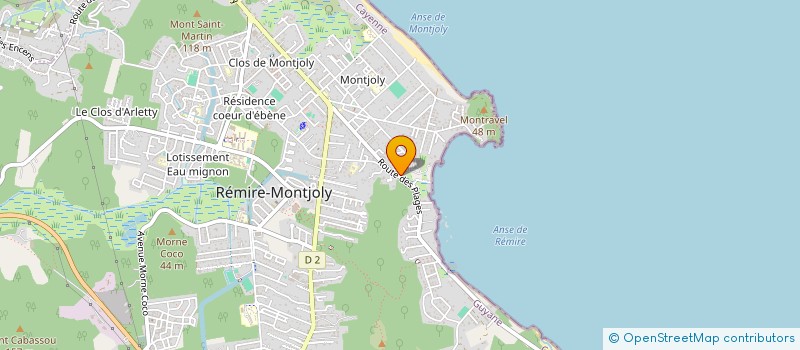 localisation de l'entreprise EPM DEVELOPPEMENT  CAYENNE