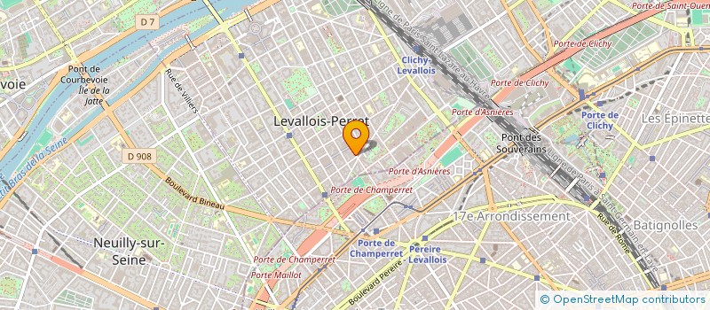 localisation de l'entreprise EPM EUROPEENNE DE PRODUITS MANUFACTURES à LEVALLOIS PERRET