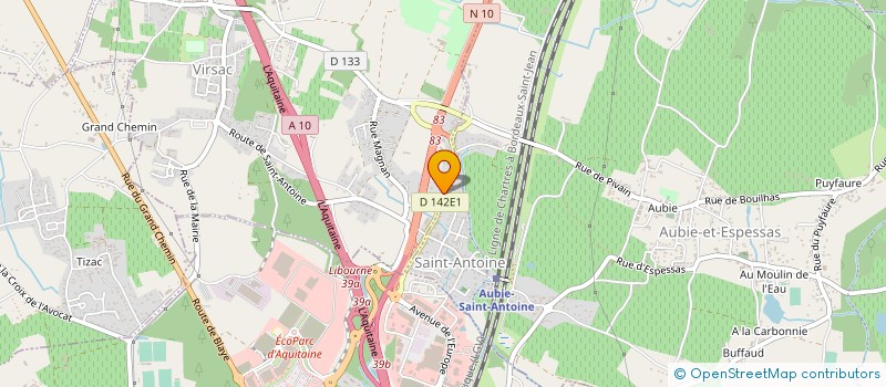 localisation de l'entreprise EPM SERVICE  VIRSAC