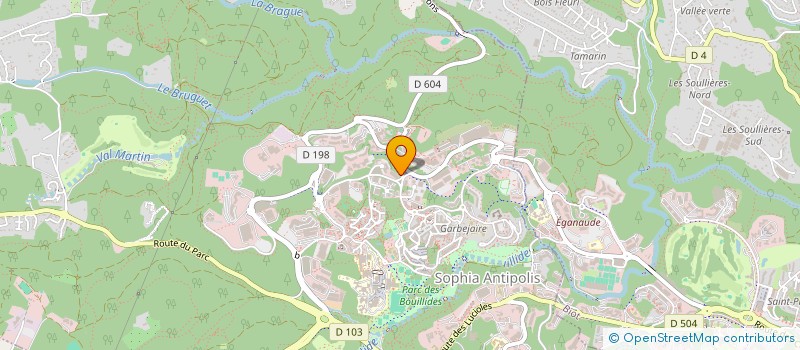 localisation de l'entreprise EPMR PACA à VALBONNE