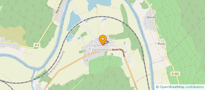 localisation de l'entreprise EPMS DE L'AGGLOMERATION DE LA REGION DE CHATEAU-THIERRY  COURTEMONT-VARENNES