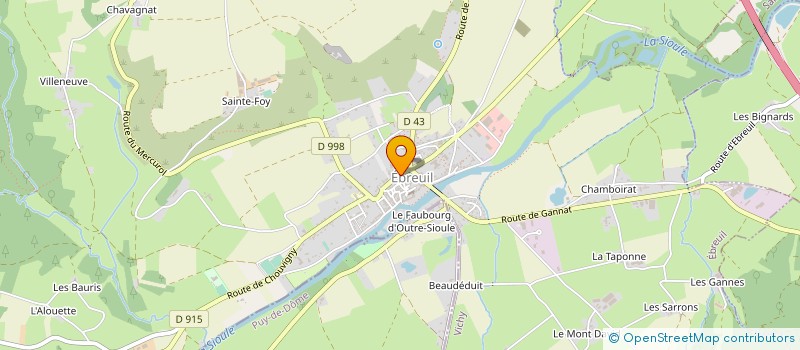localisation de l'entreprise EPMS EBREUIL-ECHASSIERES à EBREUIL