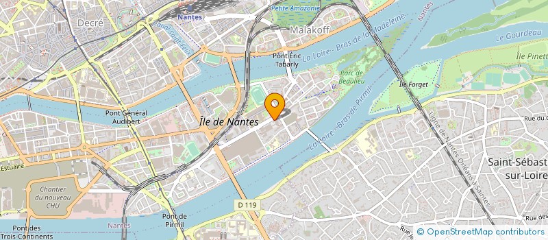 localisation de l'entreprise EPN ENSEMBL PERCUSSION NANTES à NANTES