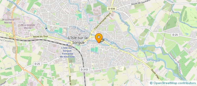 localisation de l'entreprise EPOC  L'ISLE-SUR-LA-SORGUE