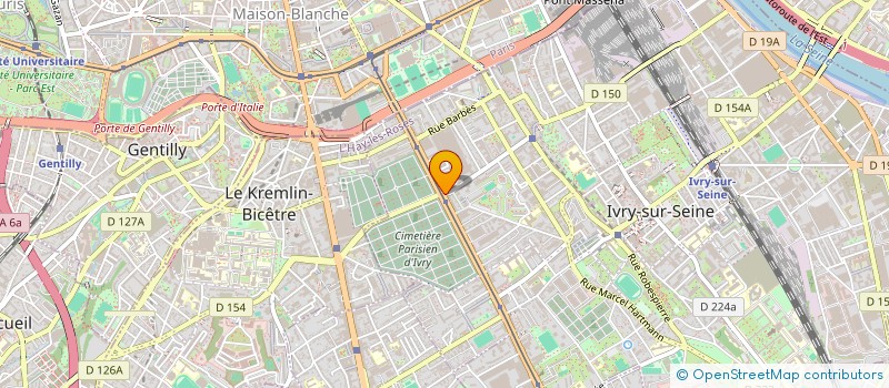 localisation de l'entreprise EPOD 2  IVRY-SUR-SEINE