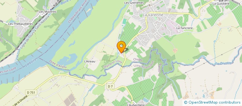 localisation de l'entreprise EPOLABE  OREE D'ANJOU