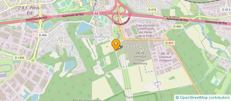 localisation de l'entreprise EPONA CROISSY BEAUBOURG EQUITATION  CROISSY-BEAUBOURG