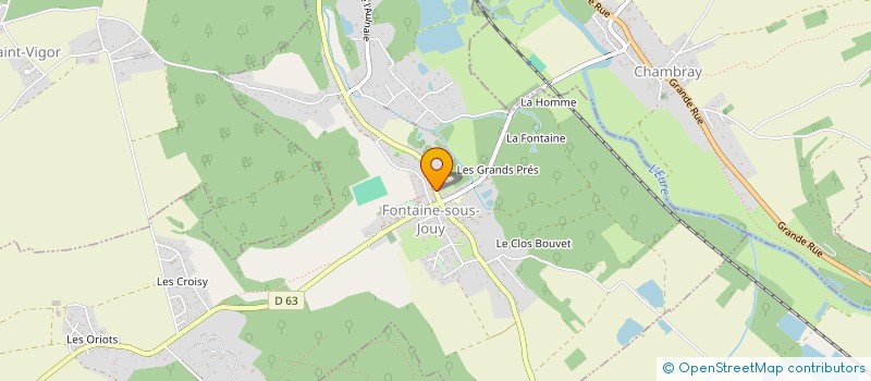 localisation de l'entreprise EPONA DU ROSEY  FONTAINE-SOUS-JOUY