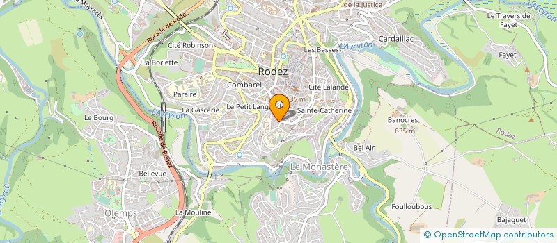localisation de l'entreprise EPONA GROUPE GGL à RODEZ