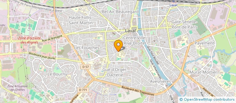 localisation de l'entreprise EPONACA à LAVAL