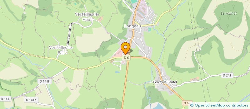 localisation de l'entreprise EPONINE à LONGEAU-PERCEY