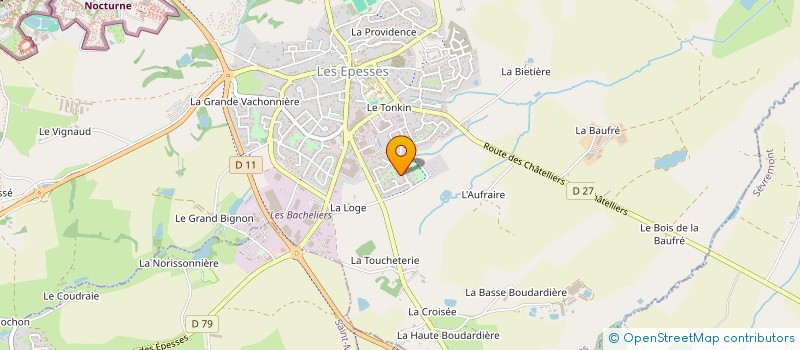 localisation de l'entreprise EPOPEE  LES EPESSES