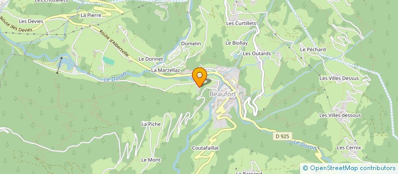 localisation de l'entreprise EPOQ'SKI à BEAUFORT