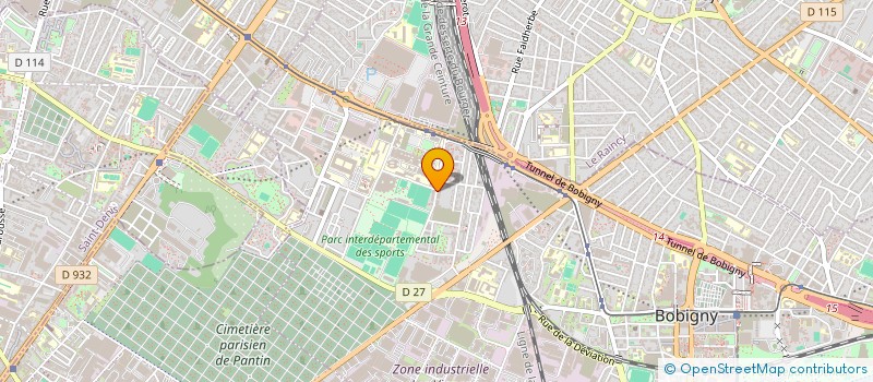 localisation de l'entreprise EPOUX BERTOLACCI  BOBIGNY